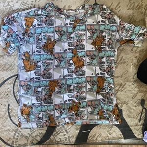 Scooby Doo shirt. It’s a little see through.